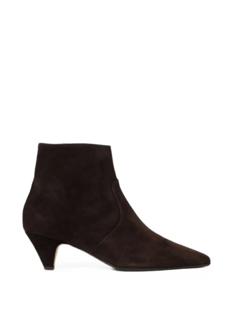 Anna F. pointed-toe suede ankle boots