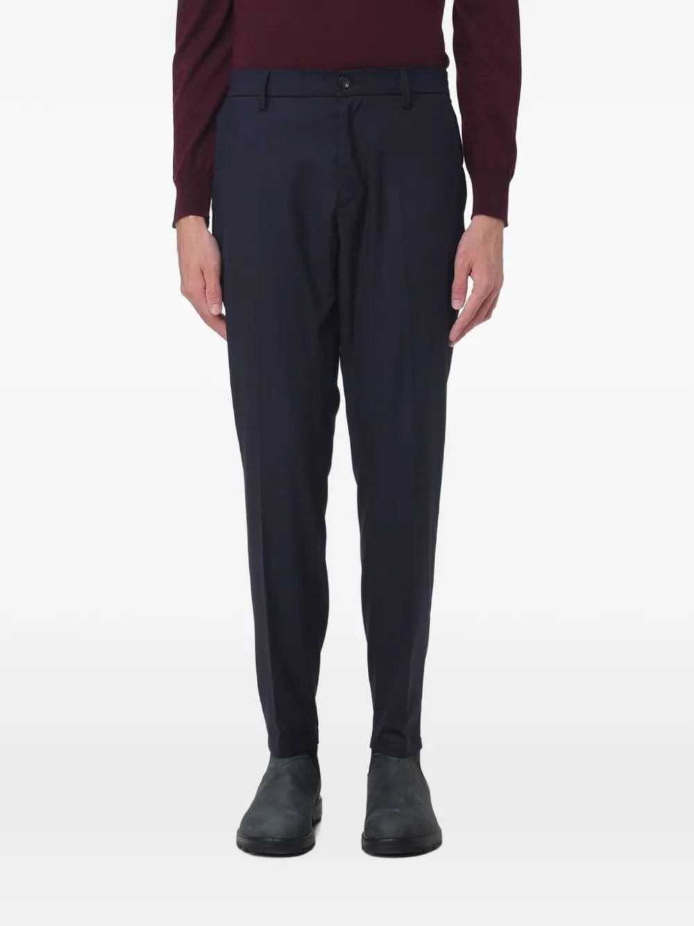 Siviglia elasticated-waistband tailored trousers - Bleu