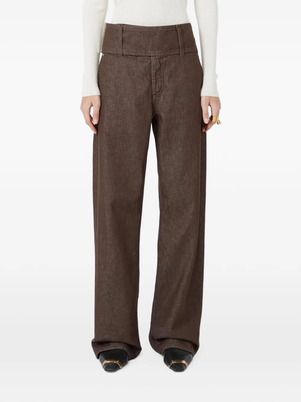Max Mara Vertice wide-leg jeans - Braun