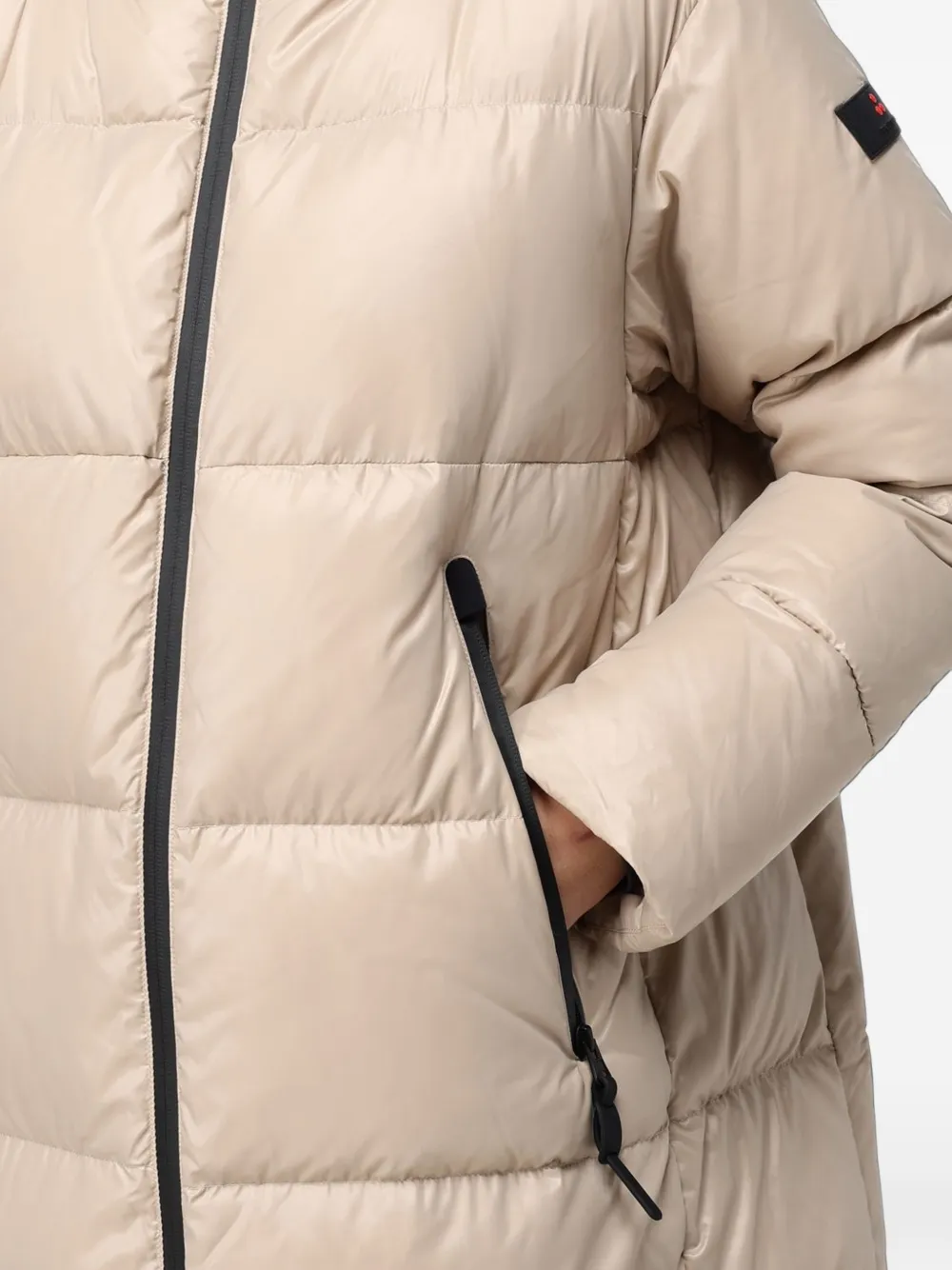 Peuterey Selectric gewatteerde jas met capuchon Beige