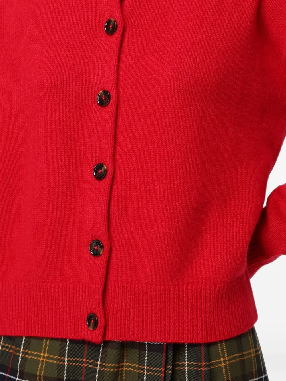 Barbour Woodhouse wool-blend cardigan Rood