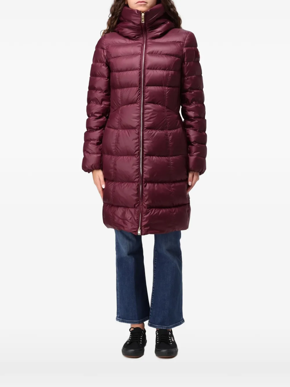 Peuterey Gewatteerde jas met capuchon Rood