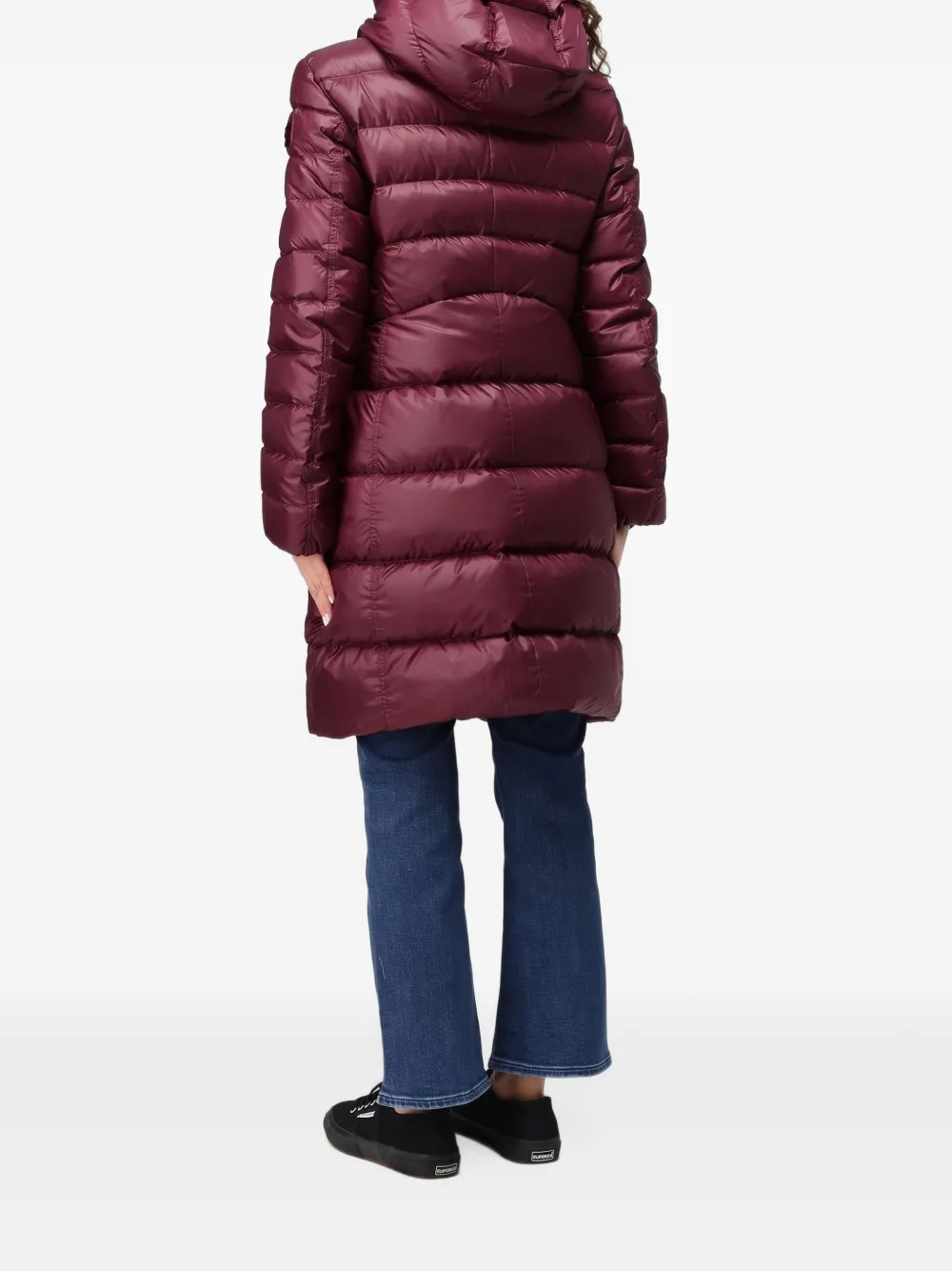 Peuterey Gewatteerde jas met capuchon Rood