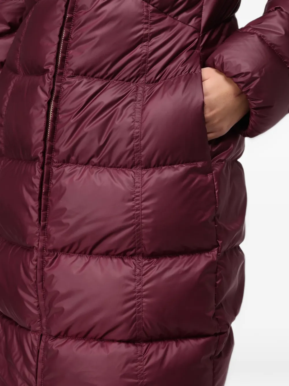 Peuterey Gewatteerde jas met capuchon Rood