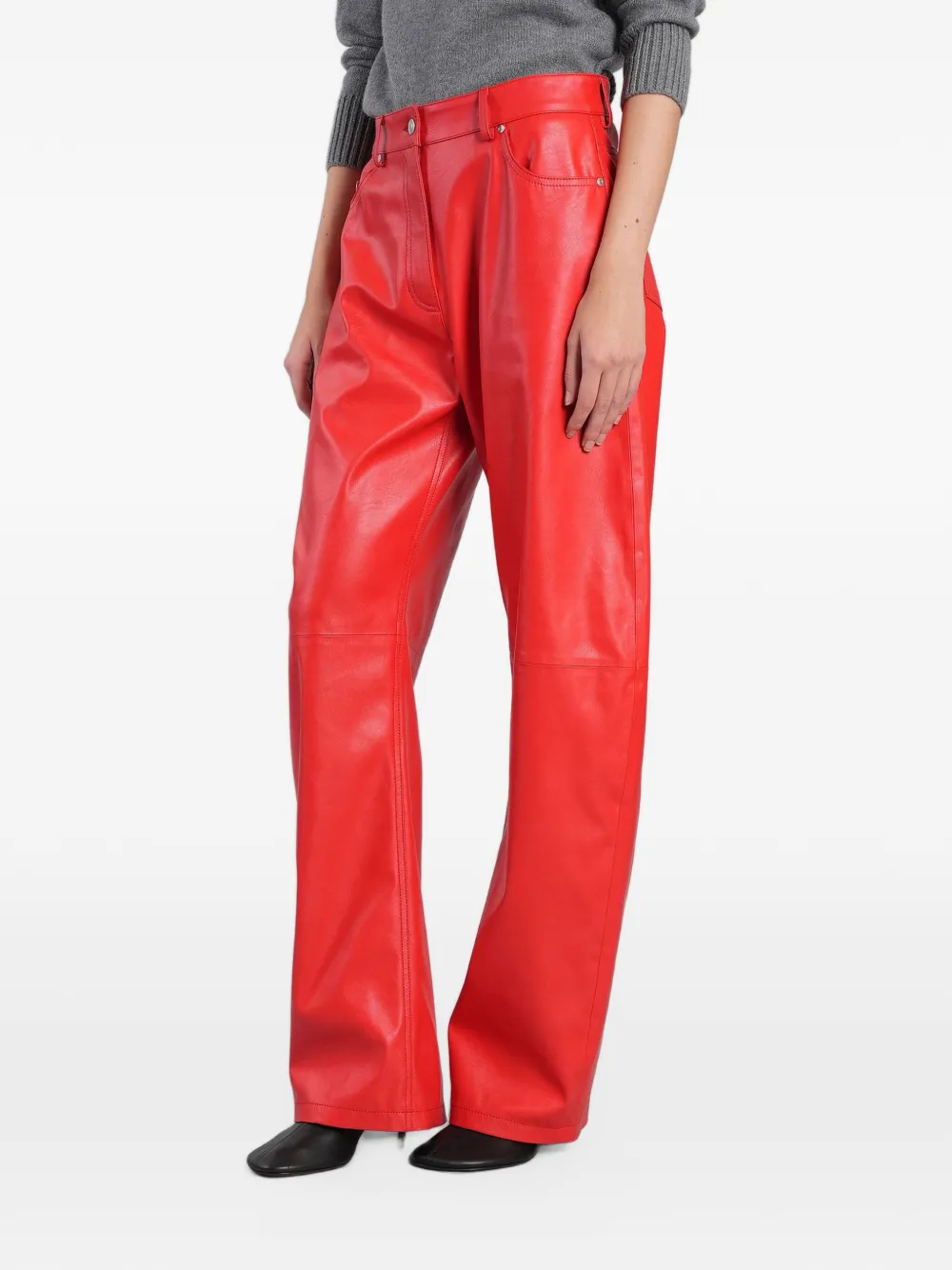 Stella McCartney straight-leg trousers Rood