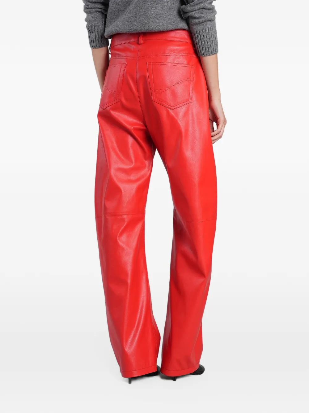 Stella McCartney straight-leg trousers Rood