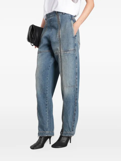 Stella McCartney zip-detail barrel-leg jeans