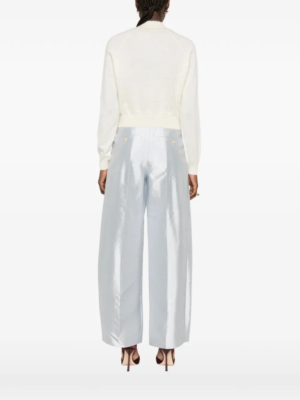 TOM FORD long-sleeve high-neck sweater Beige