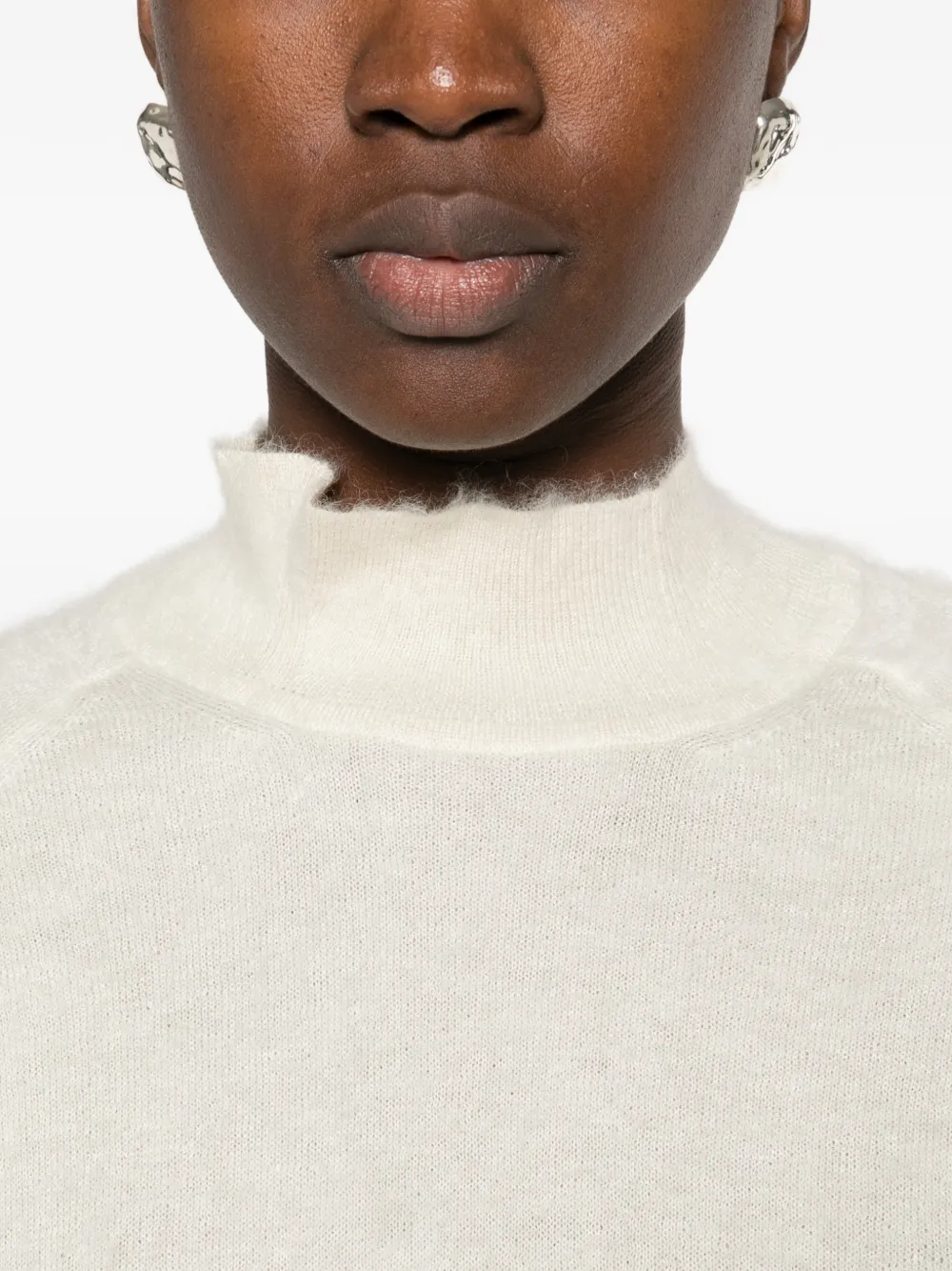 TOM FORD long-sleeve high-neck sweater Beige