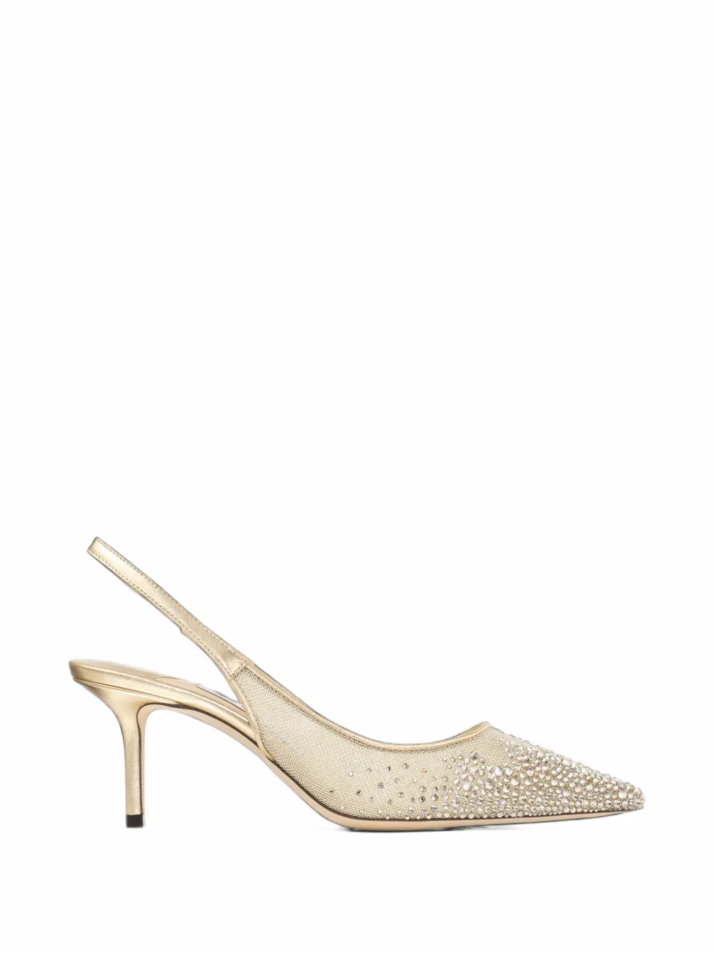 Jimmy Choo Love crystal-embellished slingback pumps - Oro