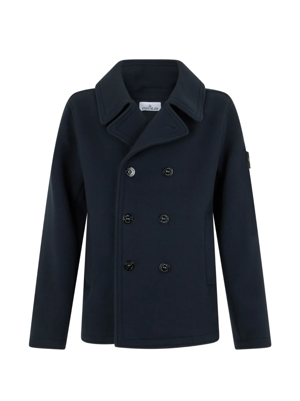 Stone Island 4100040 schwere Melton Cabanjacke - Blau