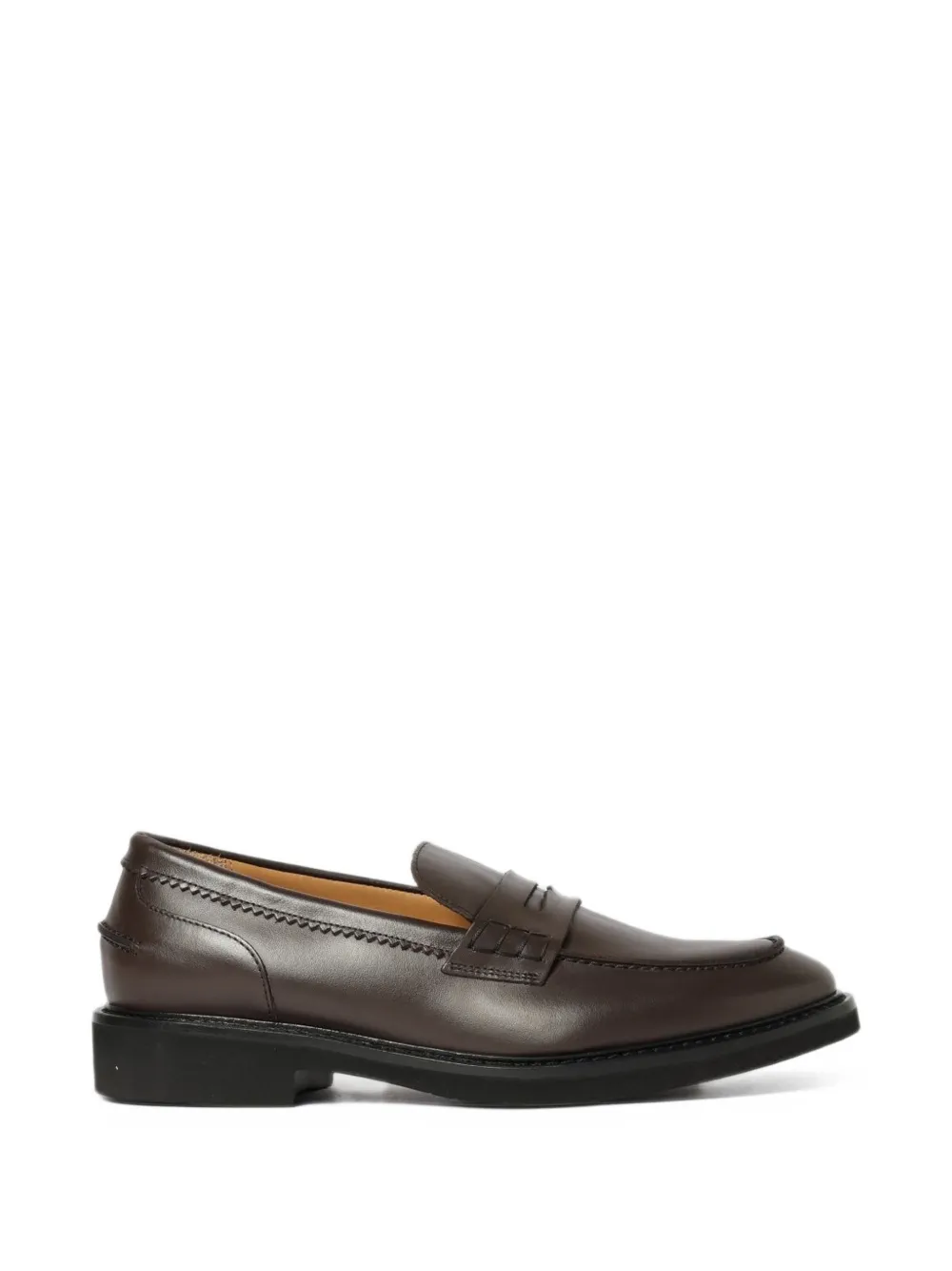 Anna F. leather loafers - Marrone