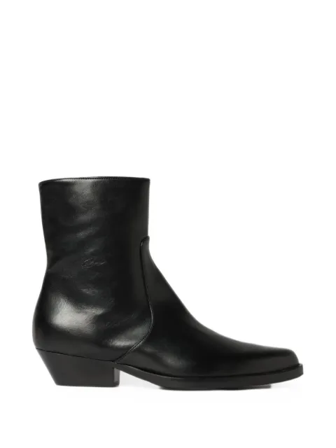Anna F. side-zip leather ankle boots