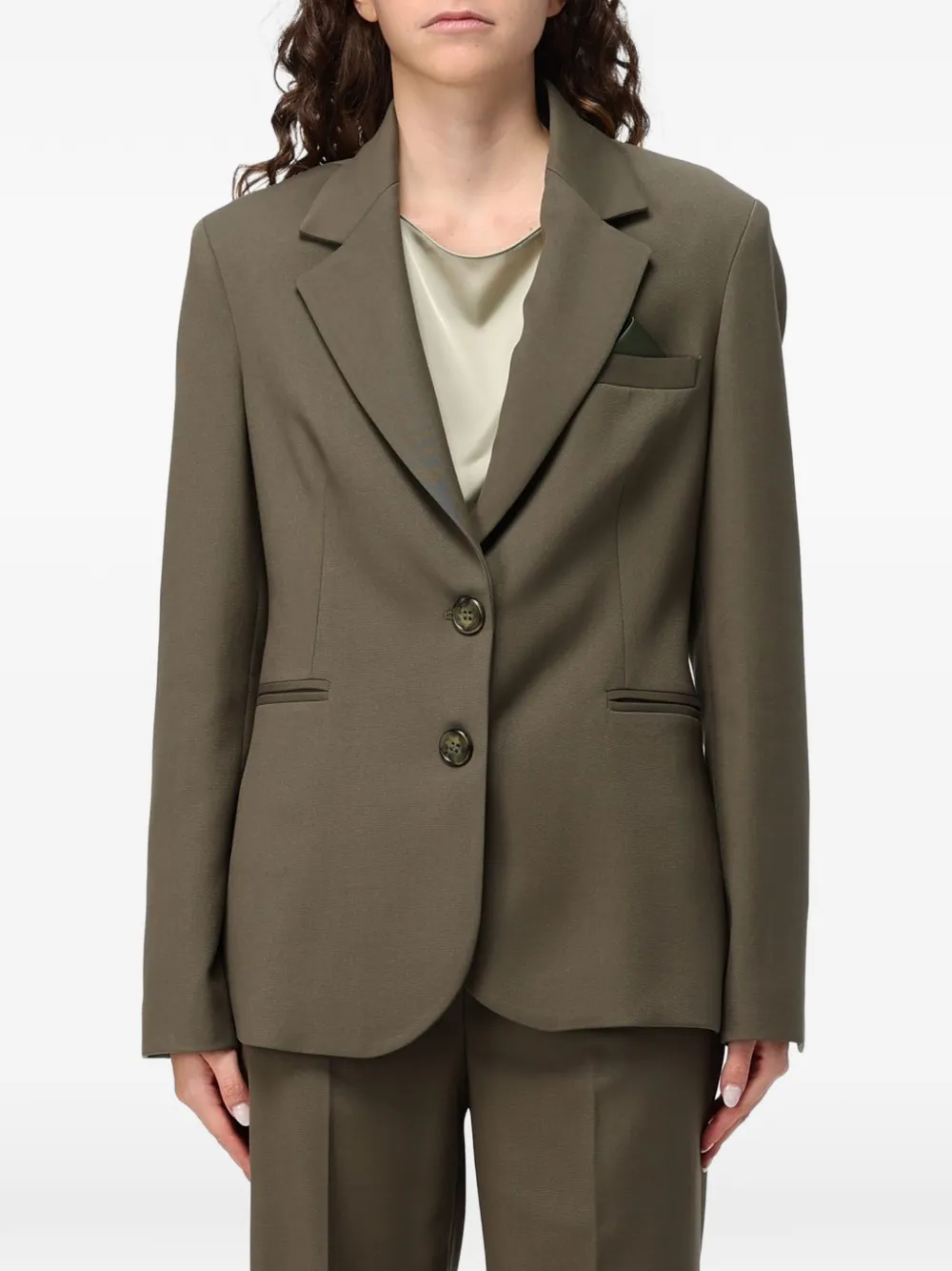 Hanita single-breasted blazer - Green