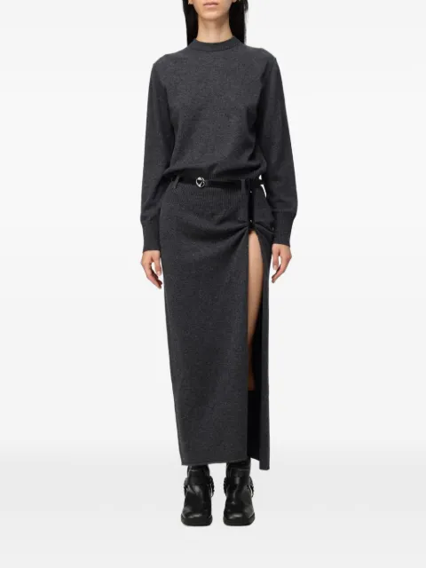 Coperni belted side-slit maxi dress