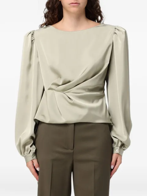 Hanita top con detalle retorcido y mangas farol