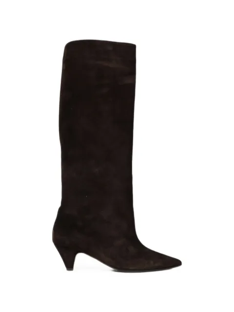 Anna F. pointed-toe suede boots