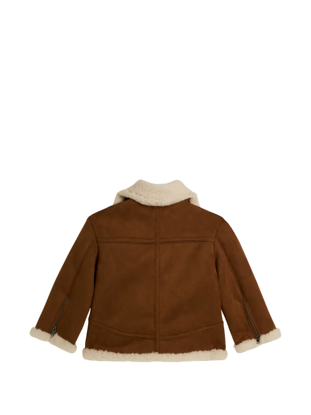 Stella McCartney Kids faux-shearling zip-up jacket Bruin