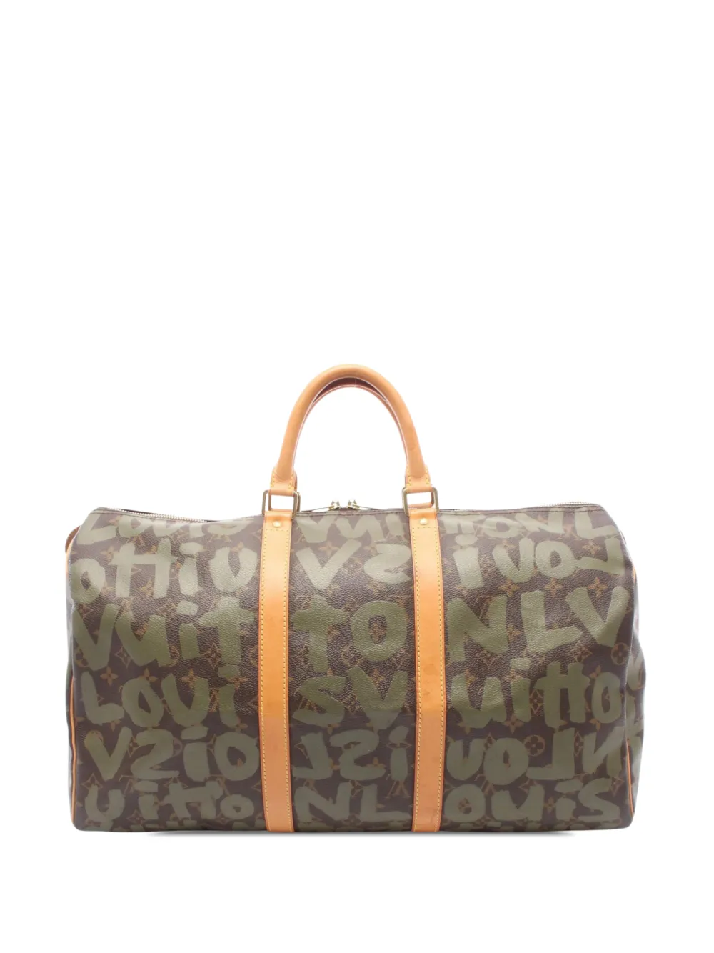 Louis Vuitton Pre-Owned 2001 Stephen Sprouse Monogram Graffiti Keepall 50 travel bag in Brown