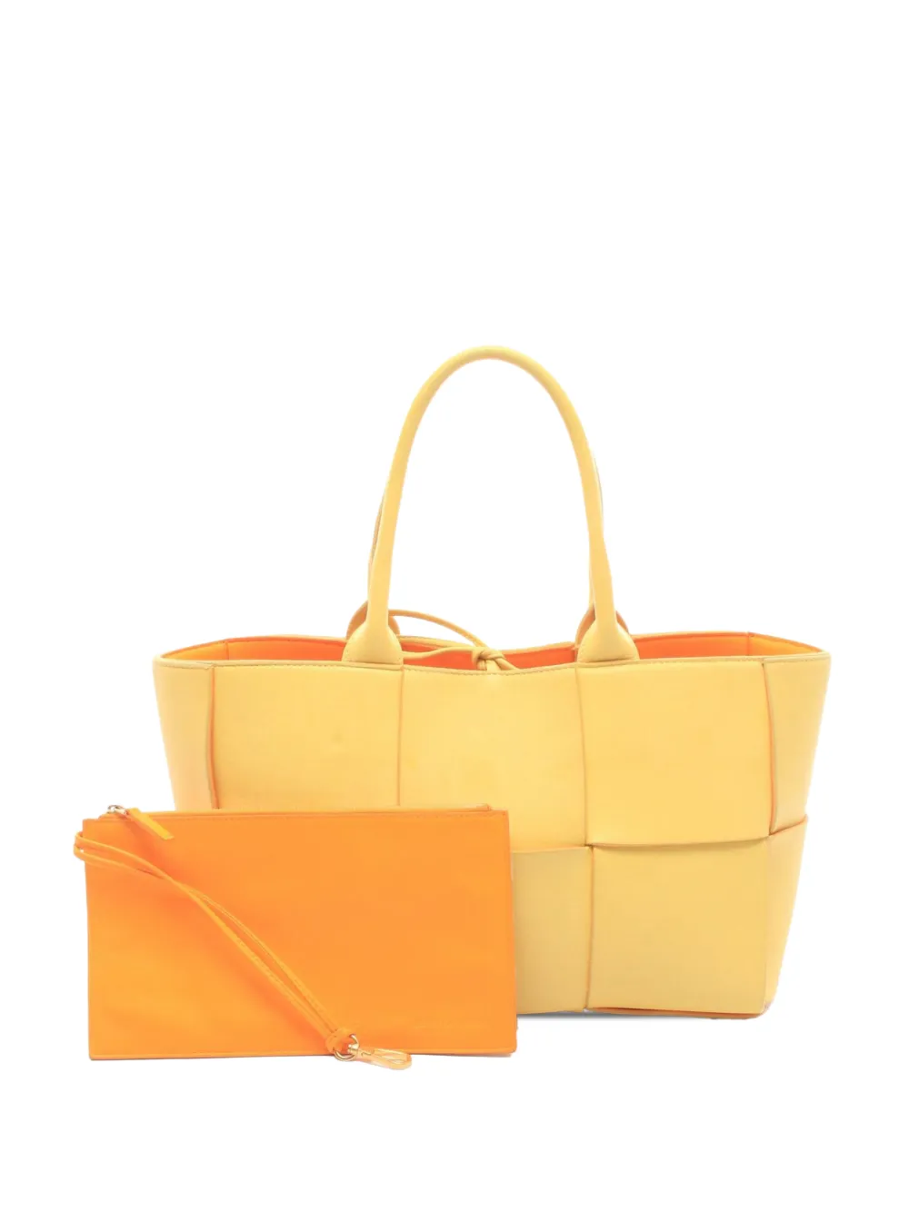 Bottega Veneta Pre-Owned 2000-2026 Small Nappa Maxi Intrecciato Arco tote bag - Gelb