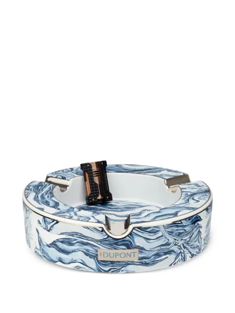 S.T. Dupont marble-print porcelain ashtray