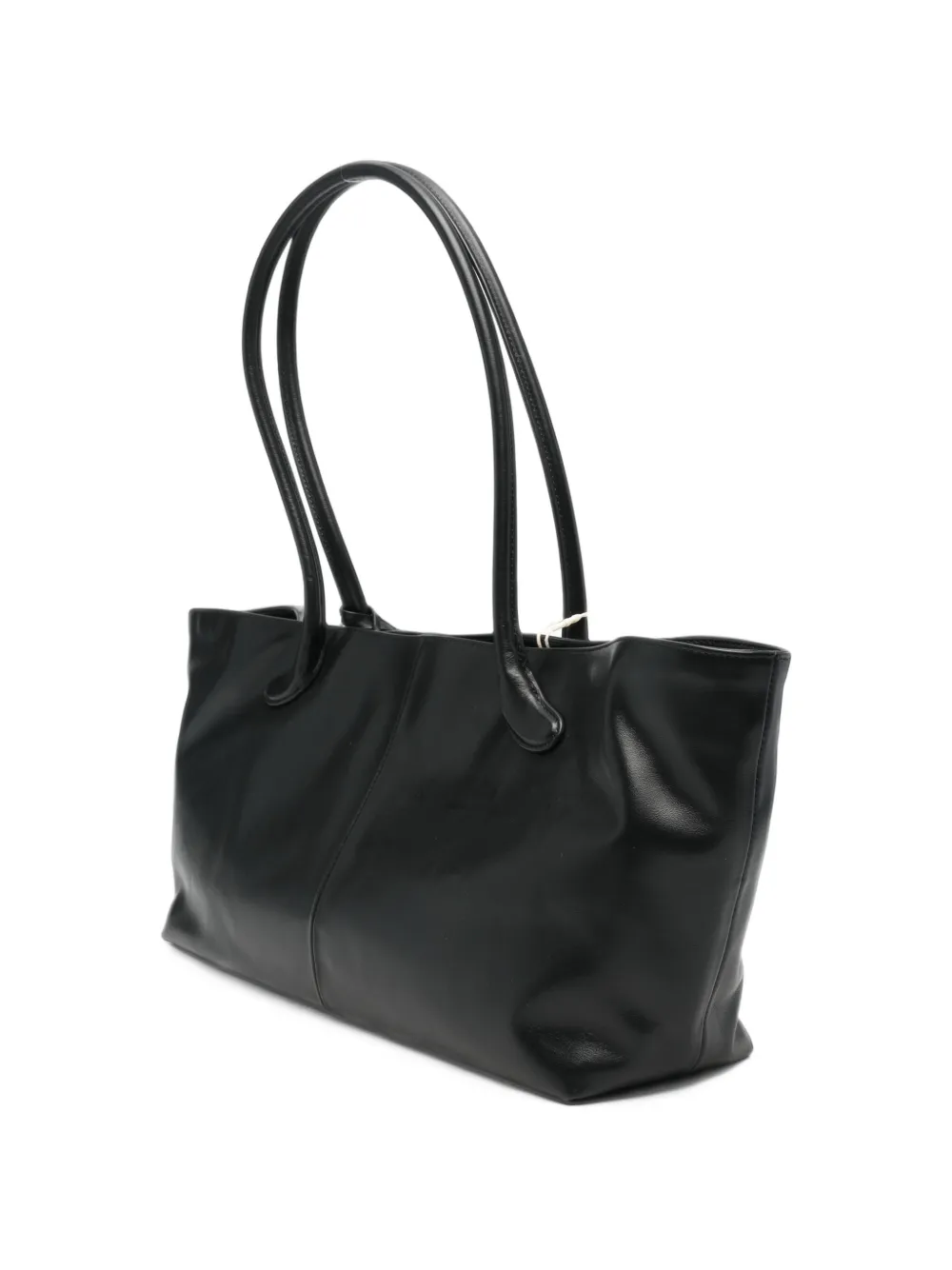 Low Classic mini Haricot leather tote bag Zwart