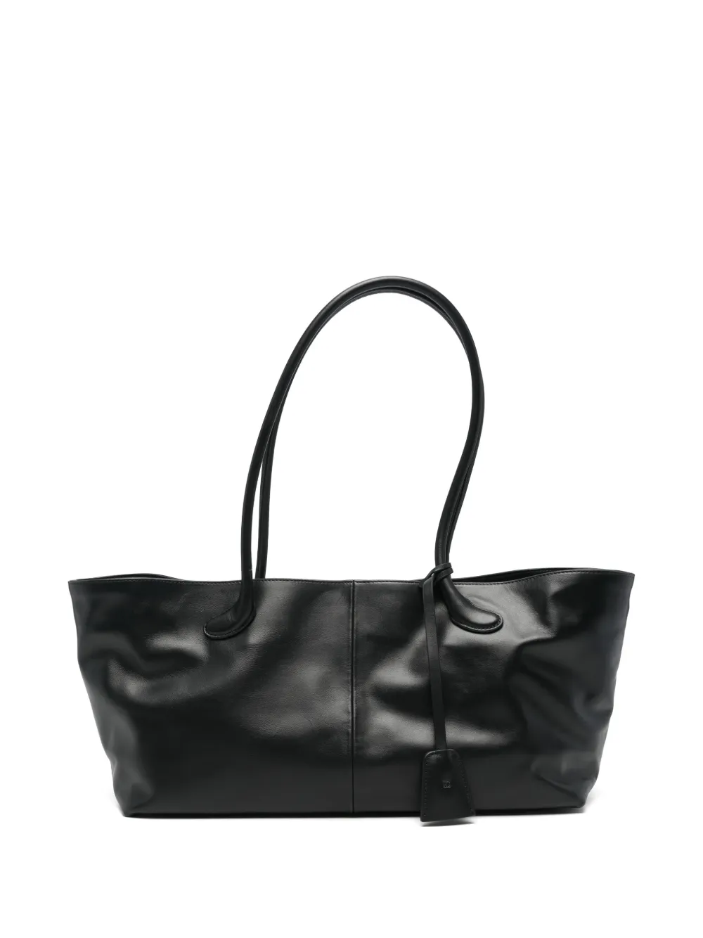 Low Classic mini Haricot leather tote bag Zwart