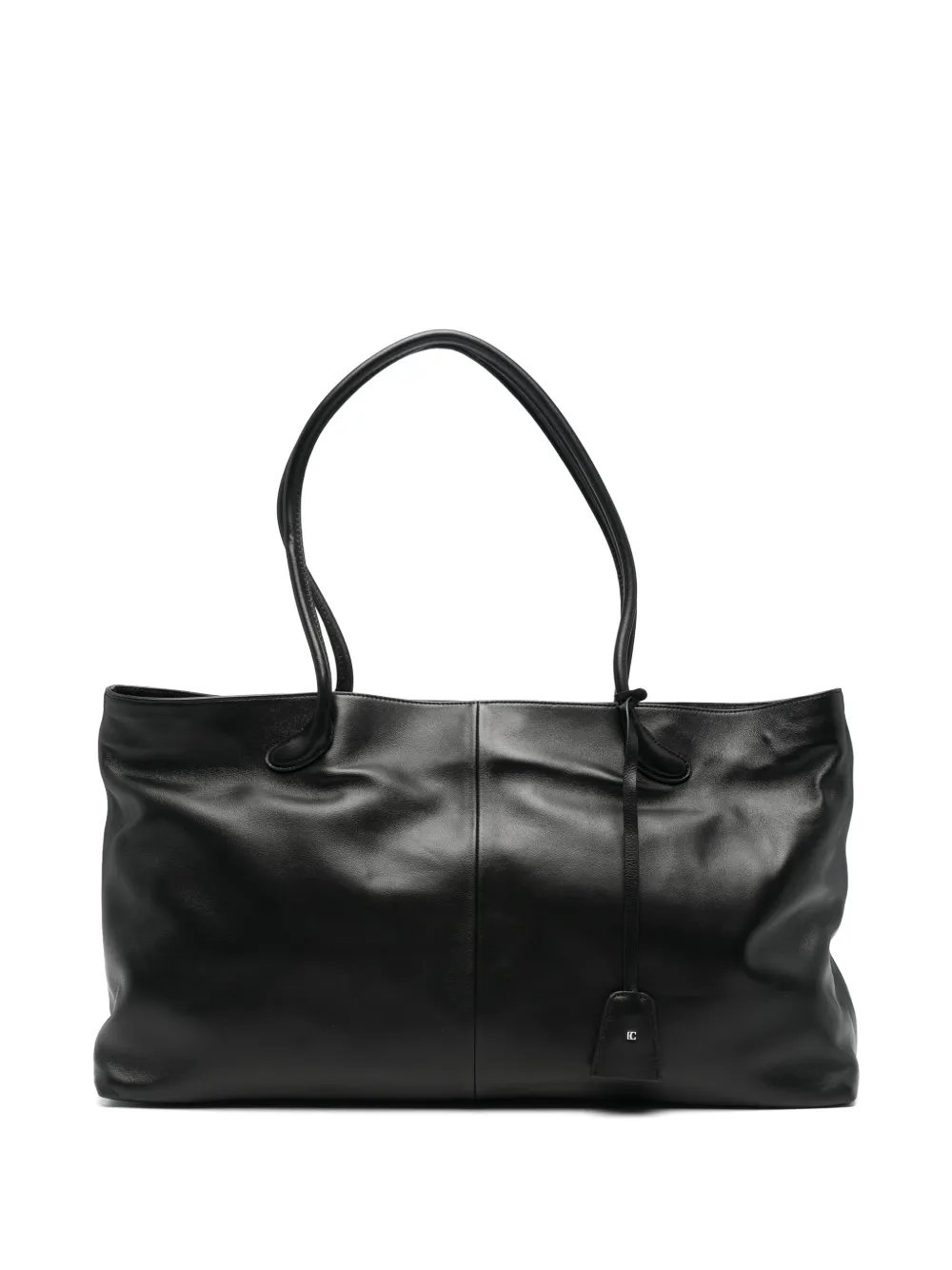Low Classic Haricot leather tote bag Zwart