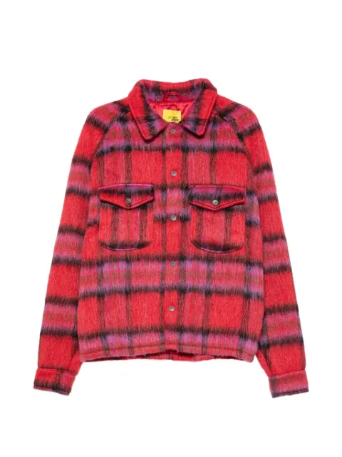 Diet Starts Monday check-pattern oversized shirt