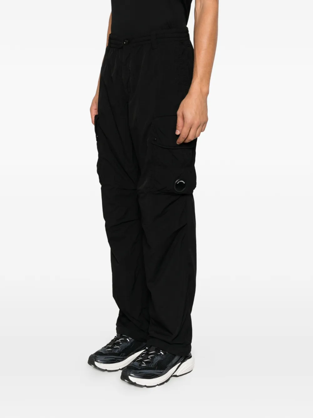 C.P. Company Lens-detail cargo pants Zwart