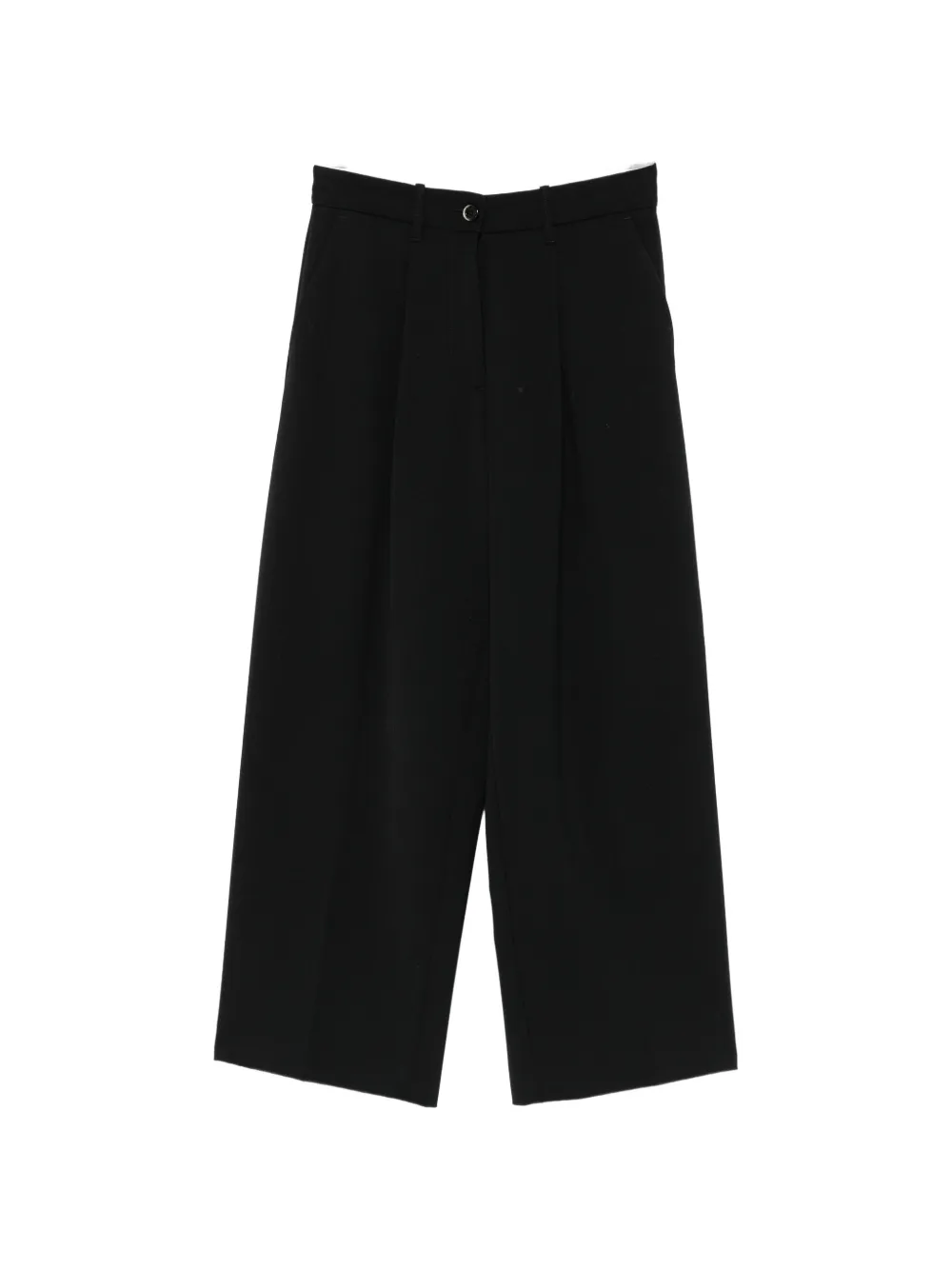Nine In The Morning Rubino pleated wide-leg trousers Zwart