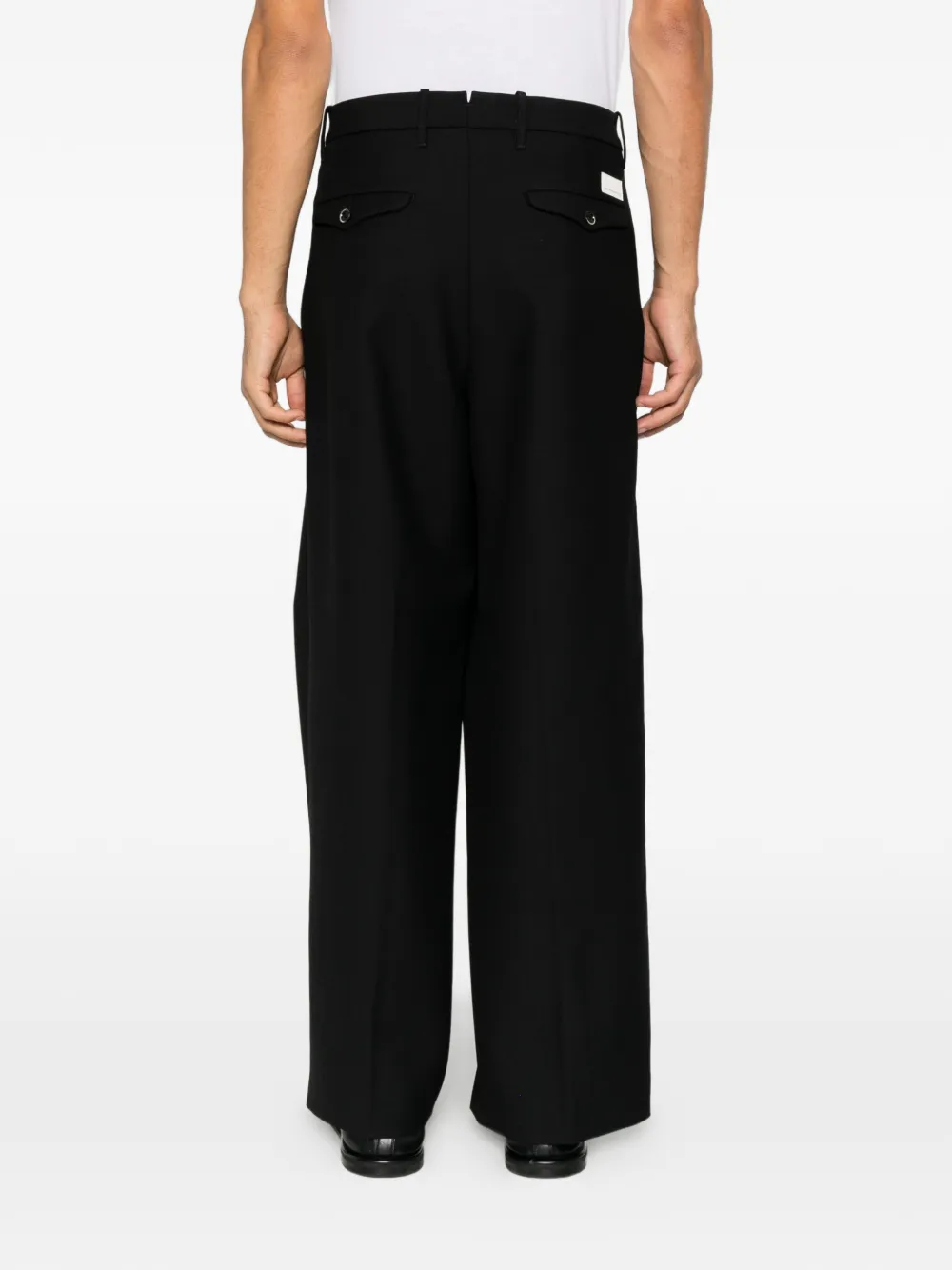 Nine In The Morning Thiago wide-leg tailored trousers Zwart