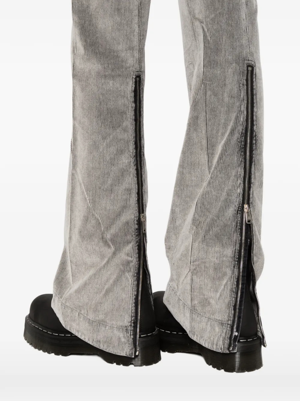 Vivienne Westwood Ant zip-detail corduroy trousers Grijs