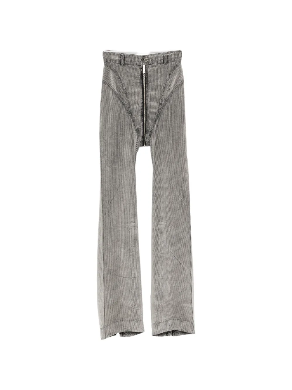 Vivienne Westwood Ant zip-detail corduroy trousers - Grigio