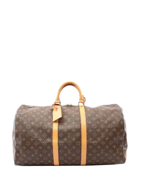 Louis Vuitton Pre-Owned bolsa de viaje con monograma Keepall 55