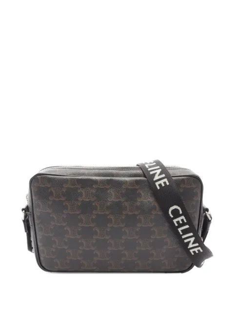 Celine Pre-Owned 2000-2026 Medium Triomphe Coated Canvas Messenger Bag crossbody bag