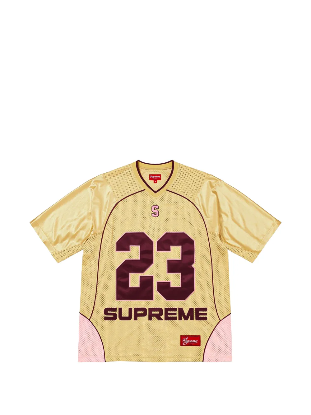 Supreme Perfect Season mesh T-shirt Geel