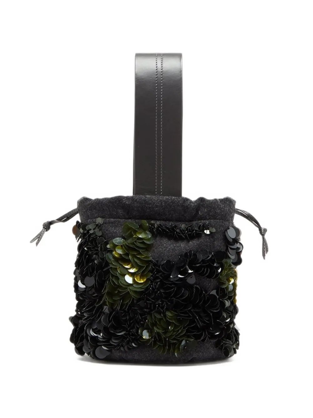 Plan C sequin-embellished bucket bag Grijs