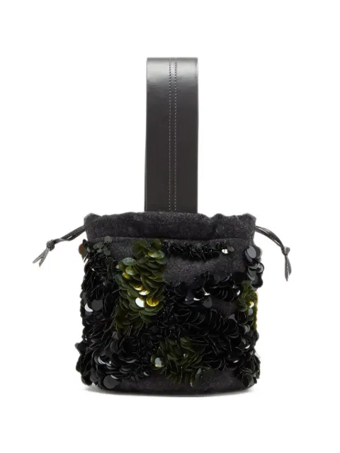 Plan C sequin-embellished bucket bag