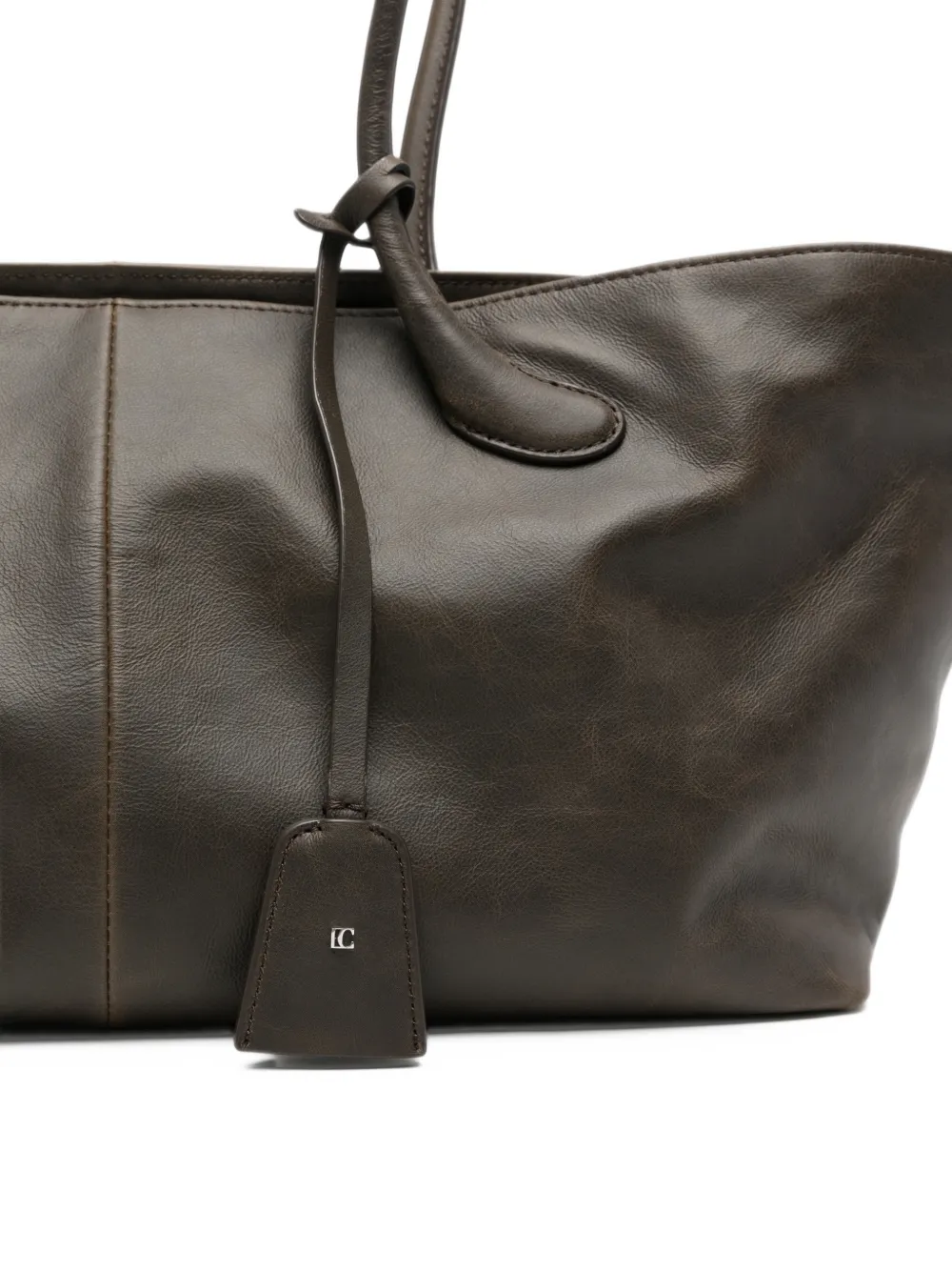 Low Classic leather tote bag Bruin