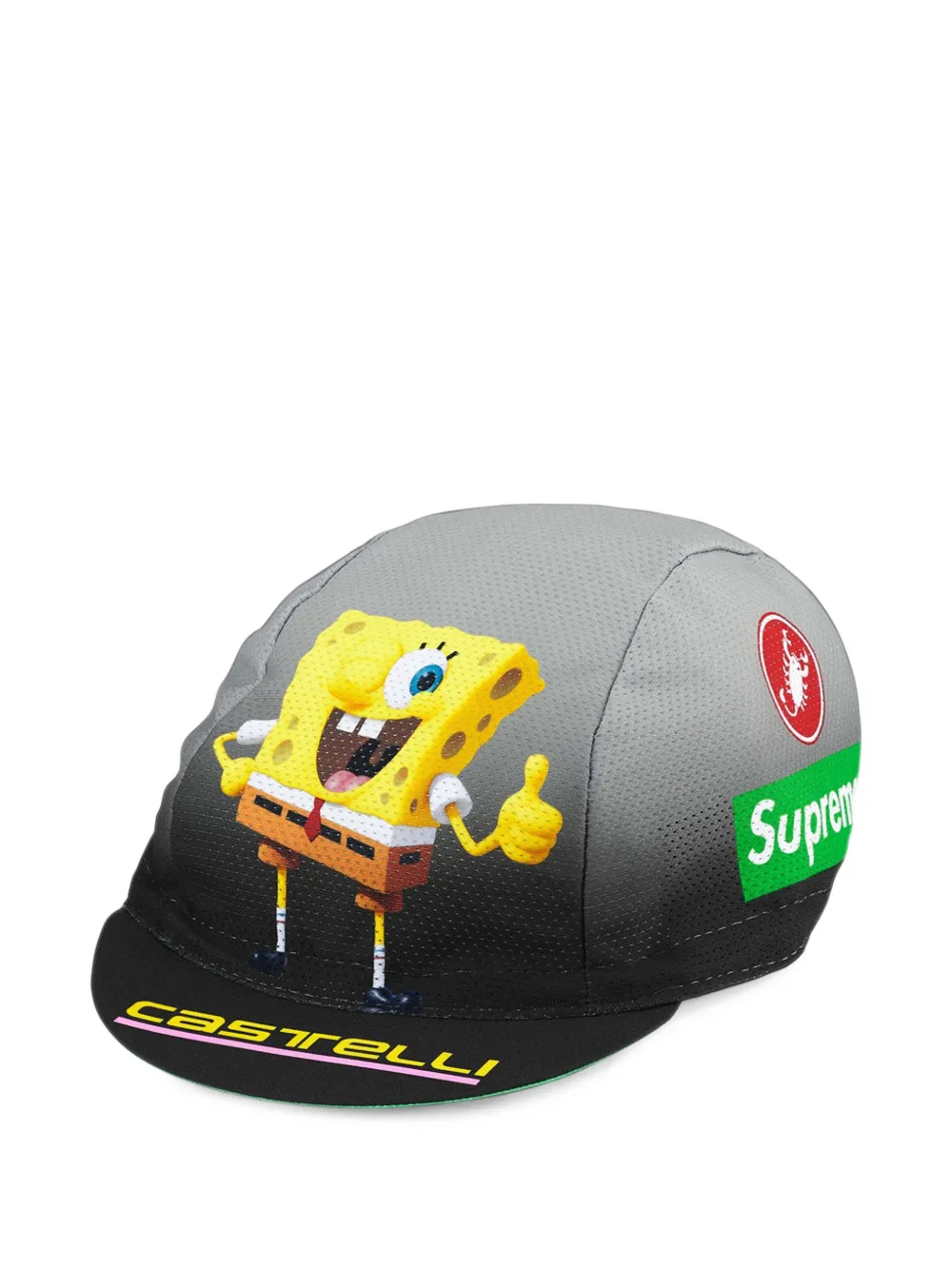 Supreme xSpongeBob SquarePants xCastelli cycling cap Zwart