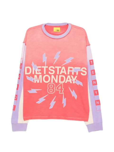 Diet Starts Monday logo-print panelled sweater