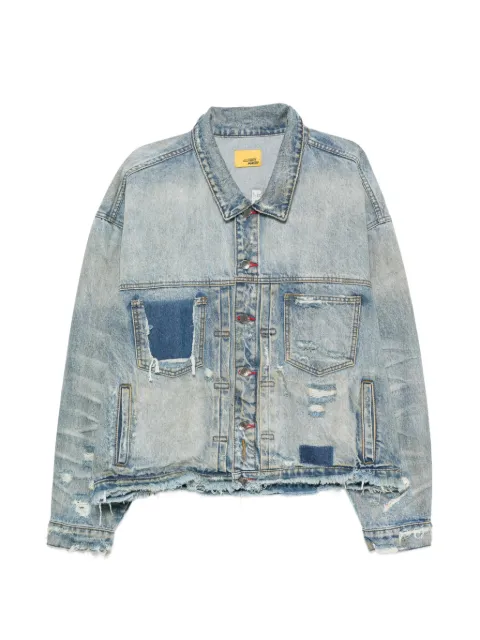 Diet Starts Monday distressed patchwork denim jacket