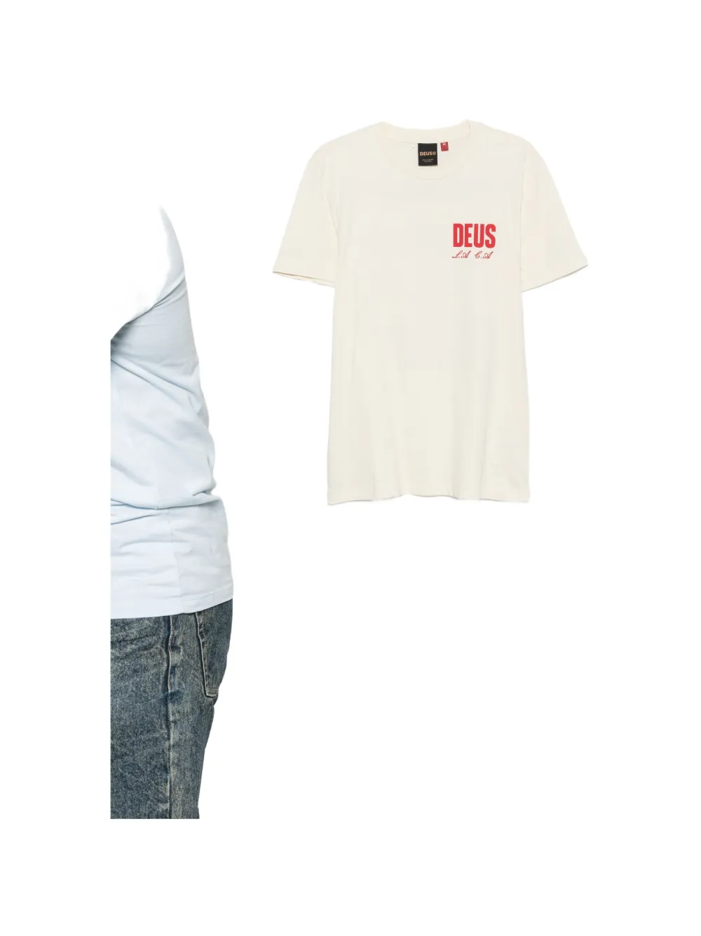 Deus Ex Machina T-shirt met logoprint Beige