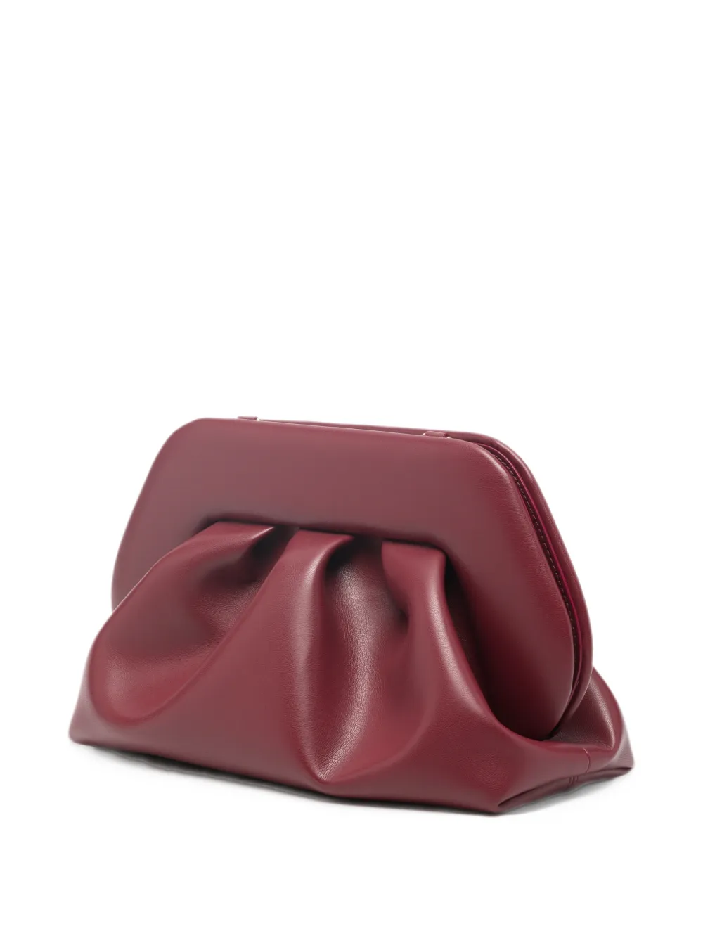 Themoirè Bios ruched clutch bag Rood