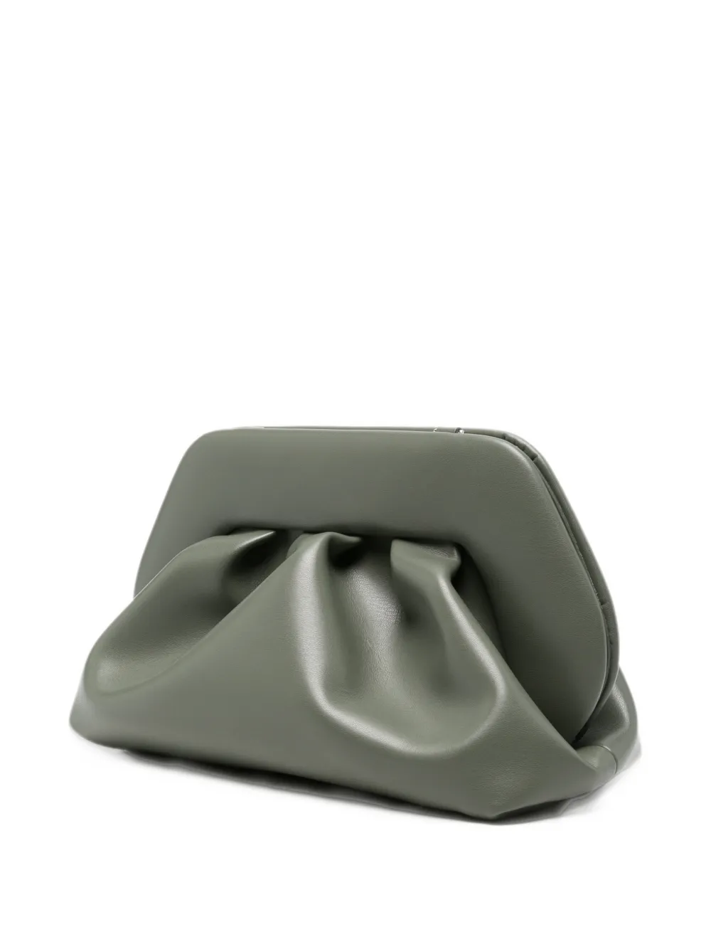 Themoirè medium Bios vegan clutch bag Groen