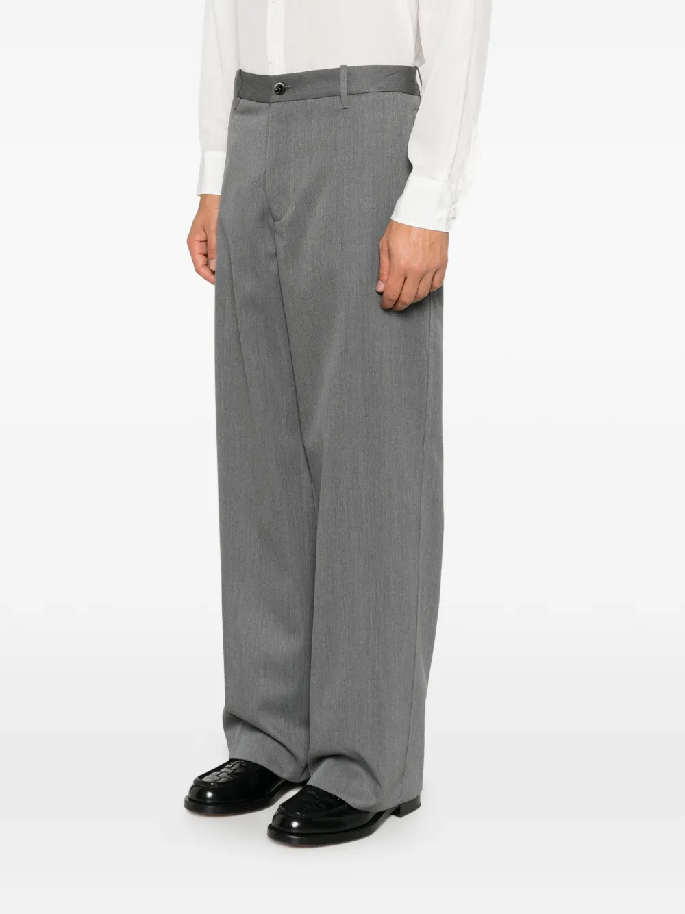Nine In The Morning Thiago straight-leg tailored trousers Grijs