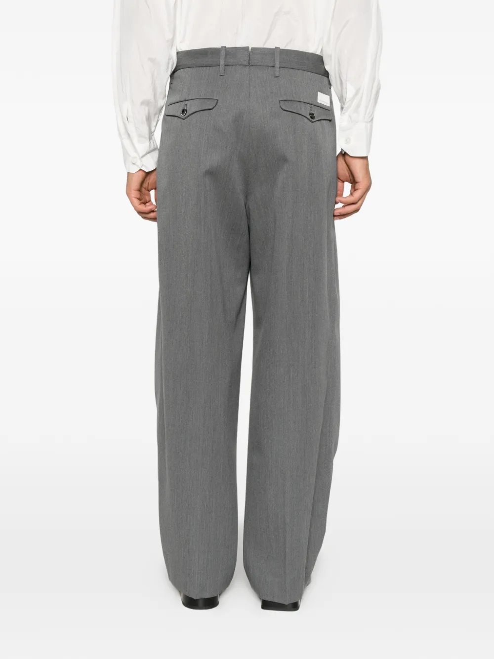 Nine In The Morning Thiago straight-leg tailored trousers Grijs