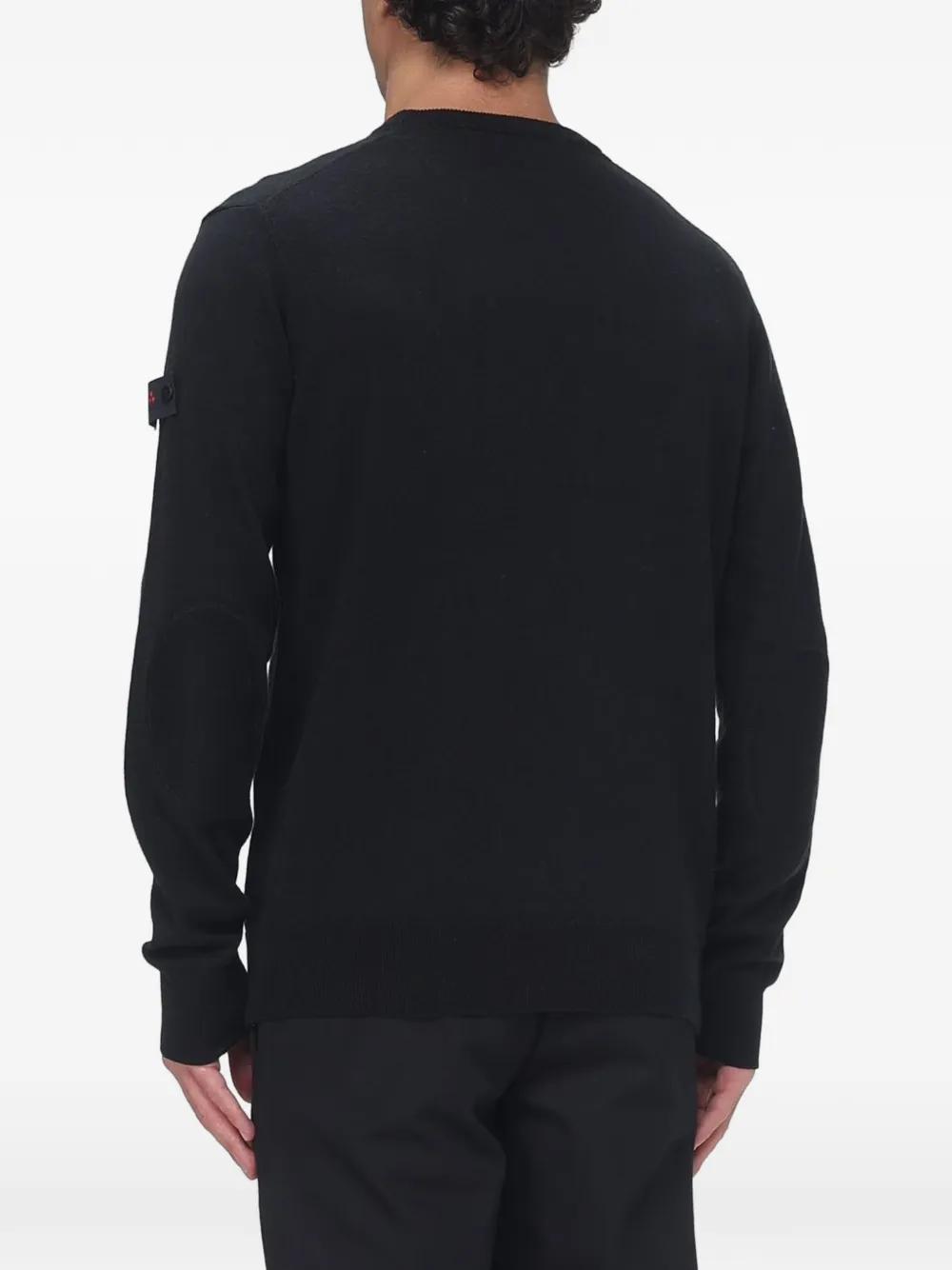 Peuterey logo-patch elbow-pad sweater Zwart