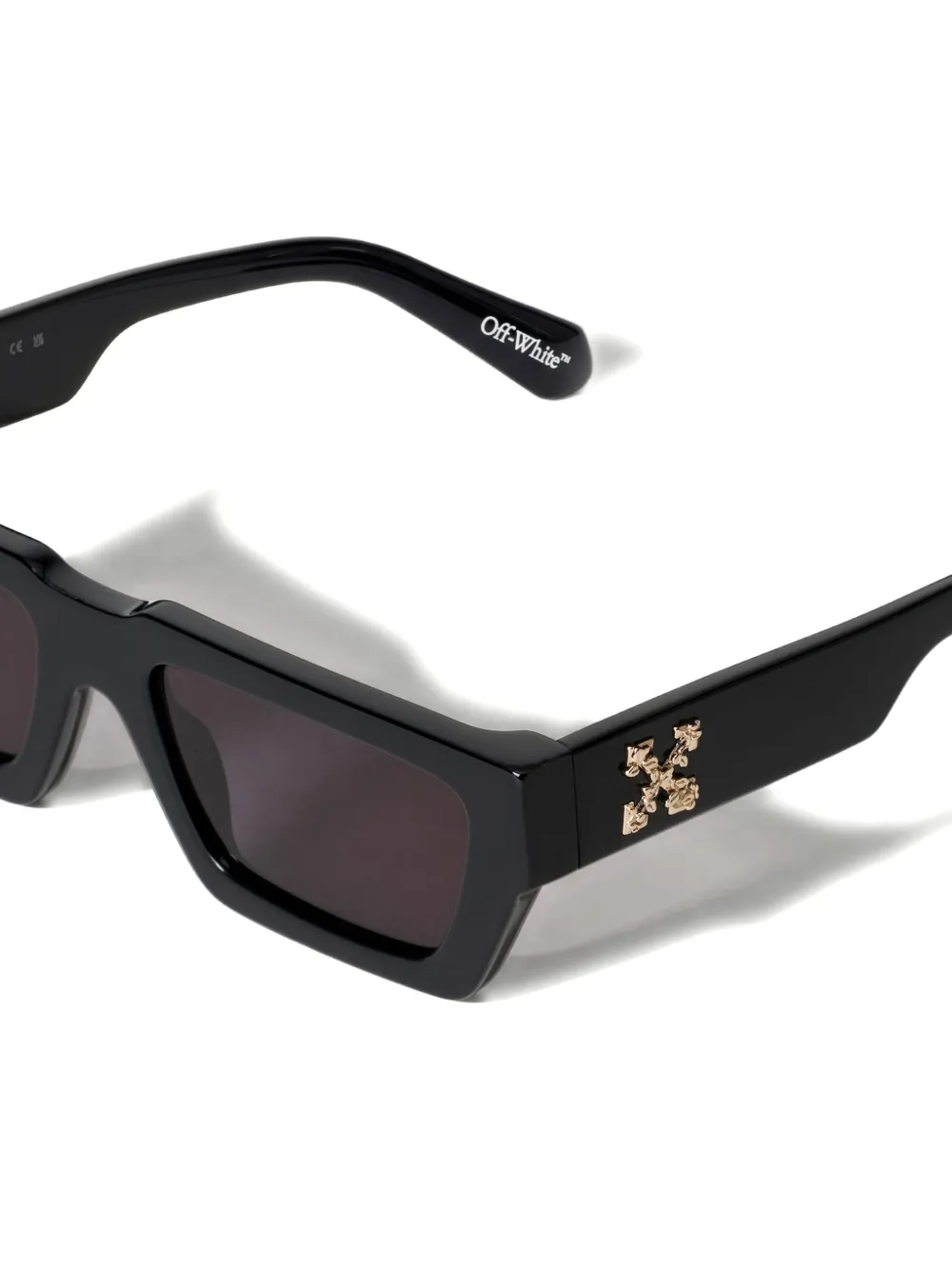 Off-White Eyewear Manchester grey lens sunglasses Zwart